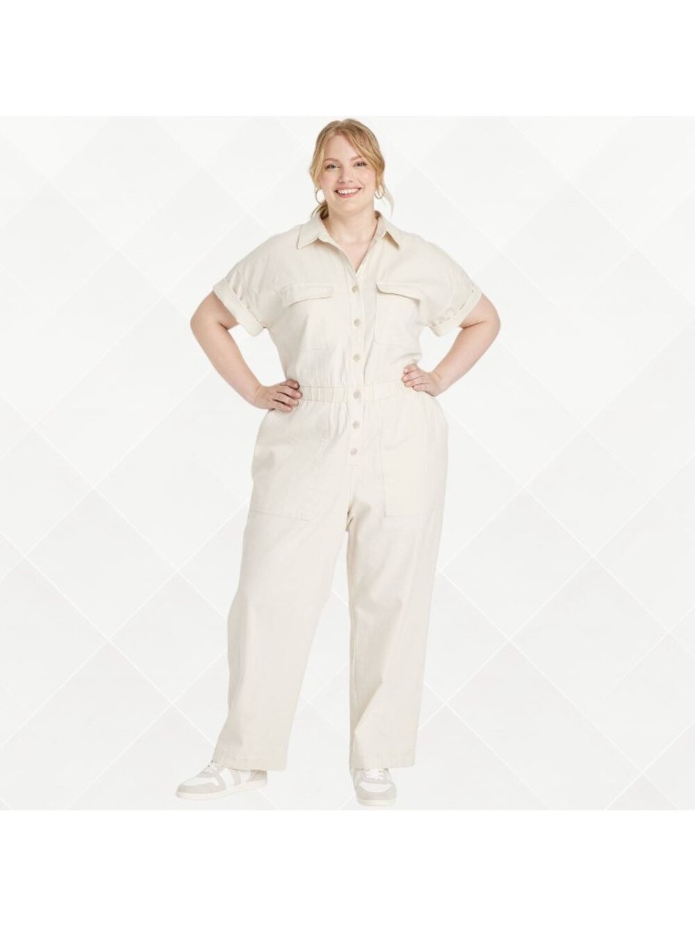 Universal Thread Boiler Suit • 17 • NWT • Cream • WPT-100062